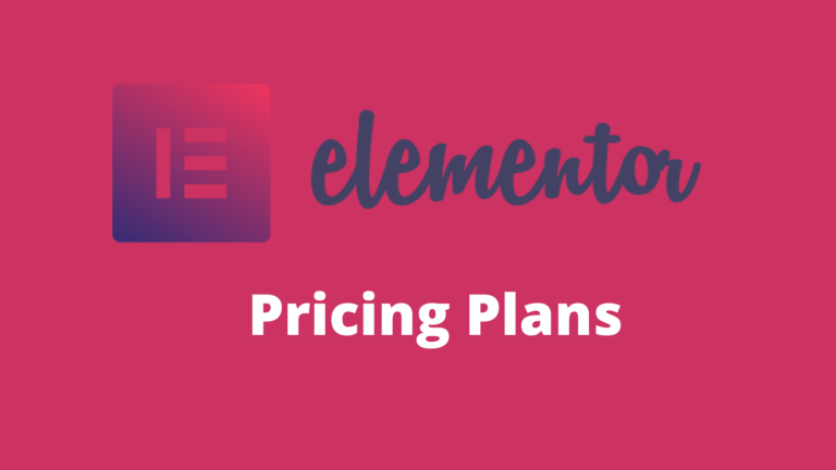 Elementor Pro Pricing